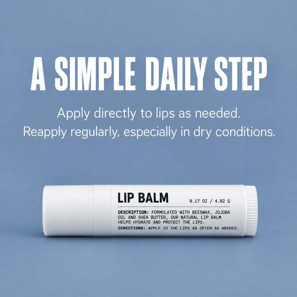 Blu Atlas Beeswax and Shea Butter Lip Balm 06 how to use