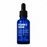 Blu Atlas Vitamin C Serum 1 oz cobalt blue dropper bottle on white