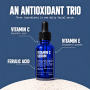 Vitamin C vitamin E and ferulic acid in Blu Atlas serum