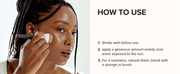 Beauty of Joseon Daily Tinted Fluid Sunscreen: shake well, apply generously and blend