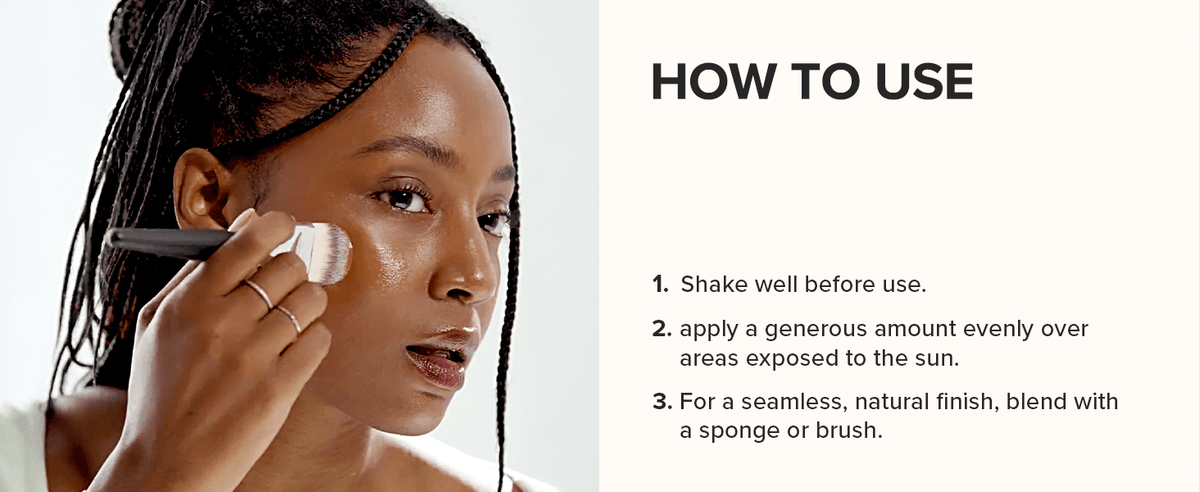 Beauty of Joseon Daily Tinted Fluid Sunscreen: shake well, apply generously and blend
