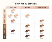 Beauty of Joseon Daily Tinted Fluid Sunscreen original 12-shade depth and undertone chart