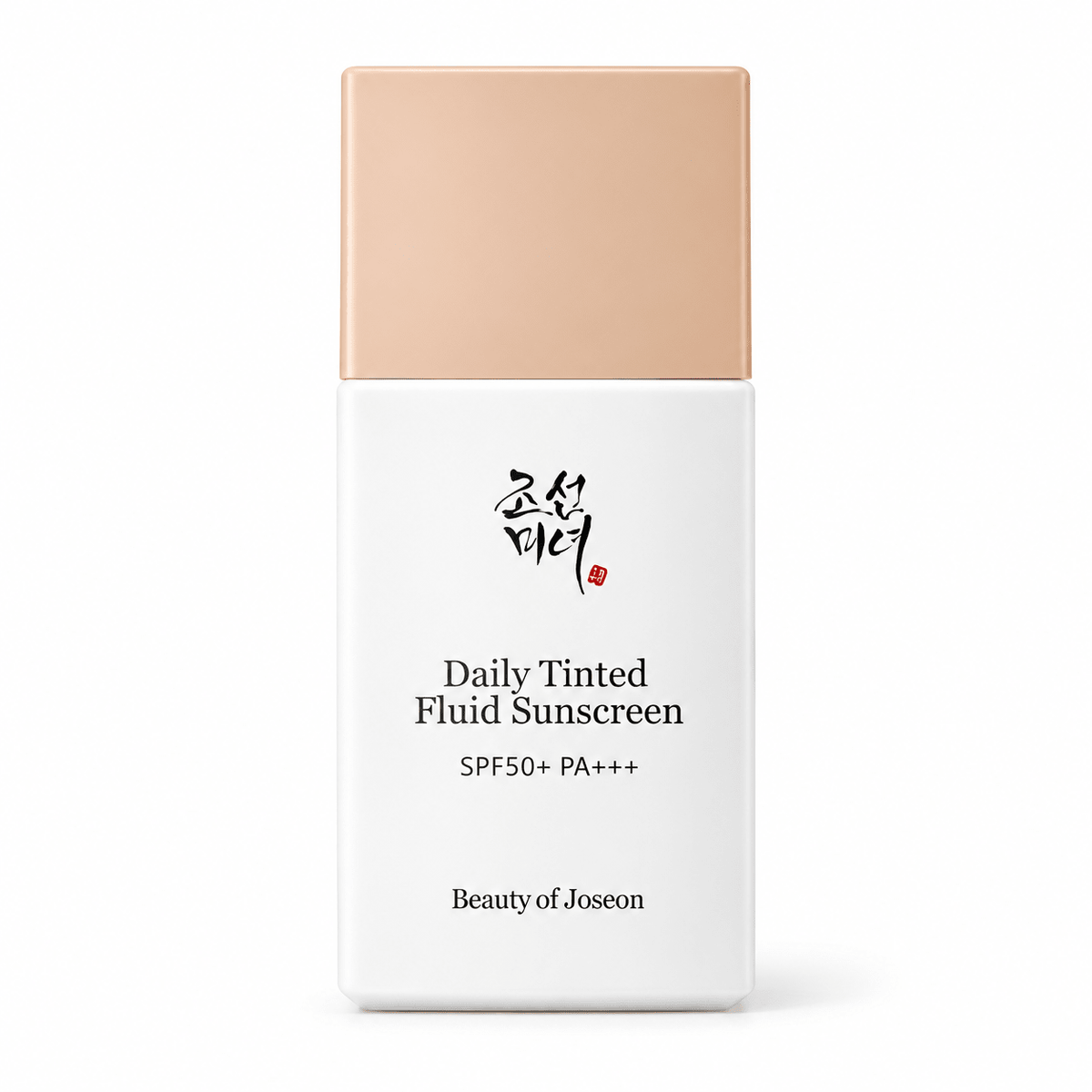 Beauty of Joseon Daily Tinted Fluid Sunscreen LP110 50mL on white