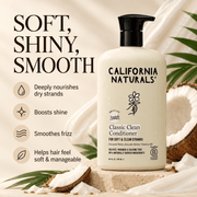 California Naturals Classic Clean Conditioner soft shiny smooth hair benefits