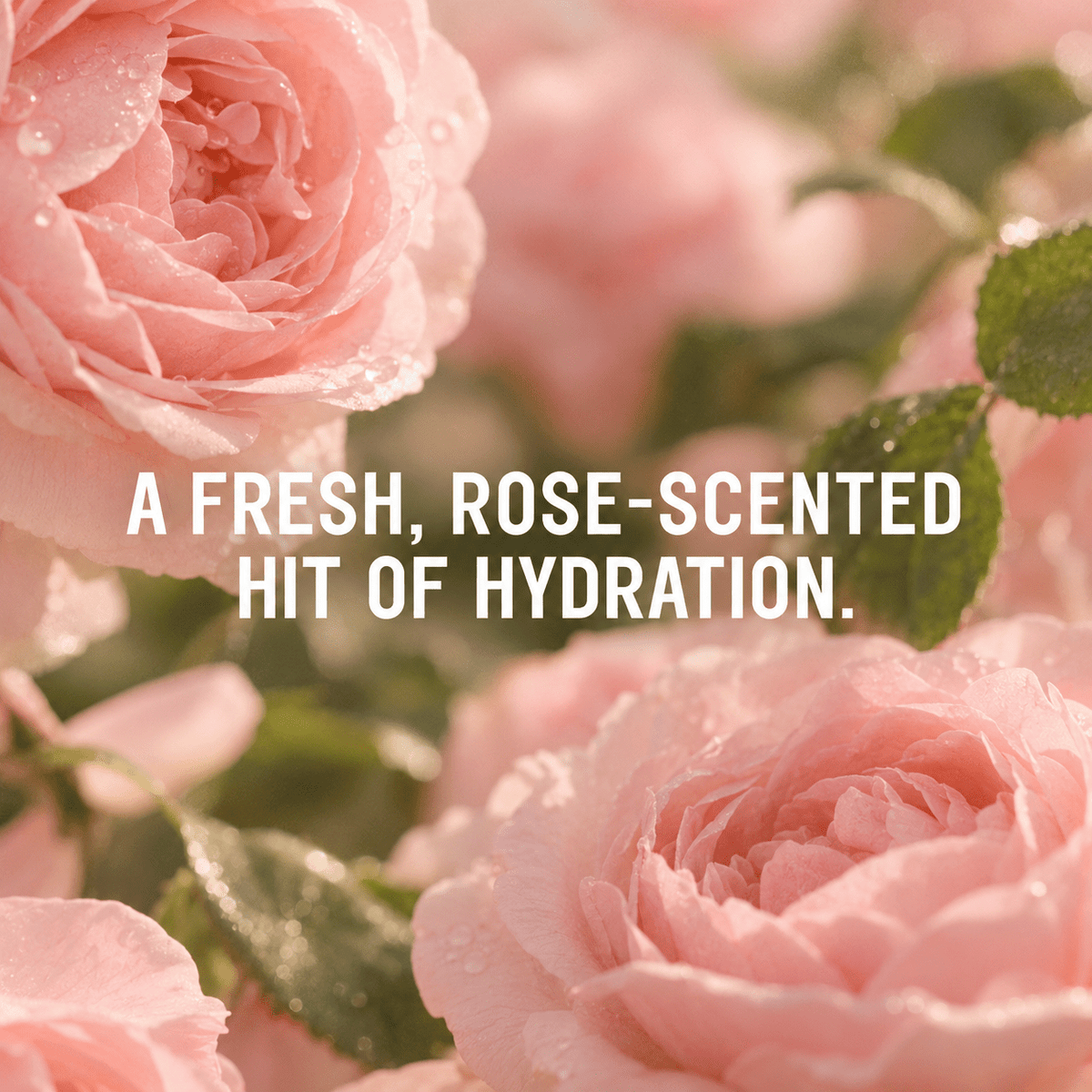Fresh rose scented hydration