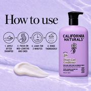How to use California Naturals Dream Curl Conditioner