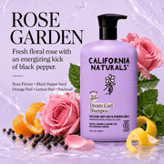 California Naturals Dream Curl Shampoo Rose Garden scent
