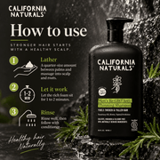 How to use California Naturals Men's Re:GRO Anti-Thinning Shampoo