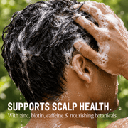 California Naturals Men's Re:GRO Shampoo supports scalp health with zinc, biotin, caffeine and botanicals
