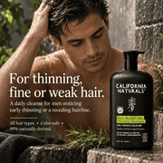 California Naturals Men's Re:GRO Shampoo for thinning, fine or weak hair