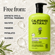 California Naturals Re:GRO shampoo free from sulfates parabens phthalates silicones synthetic dyes and artificial fragrance