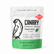 Canary Peppermint Toothpaste Tablets 63 count pouch