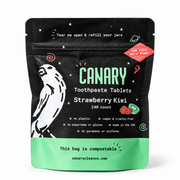 Canary Strawberry Kiwi Toothpaste Tablets 240 count refill pouch