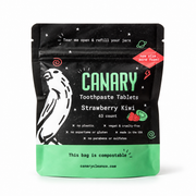 Canary Strawberry Kiwi Toothpaste Tablets 63 count sample pouch