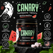Canary Watermelon Toothpaste Tablets formula standards