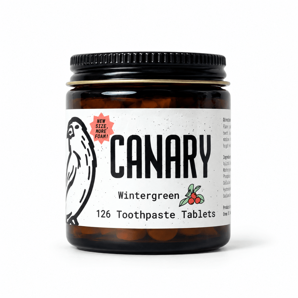 Canary Clean Wintergreen Toothpaste Tablets with Nano Hydroxyapatite - AHVTE