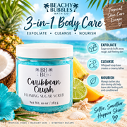 Caribbean Crush exfoliate cleanse nourish 3-in-1 body scrub benefits