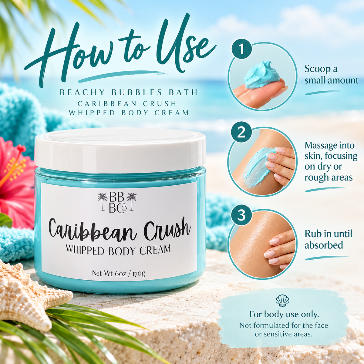 How to use Caribbean Crush Whipped Body Cream