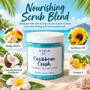 Caribbean Crush mango butter sunflower oil coconut-derived emollients vitamin E ingredients