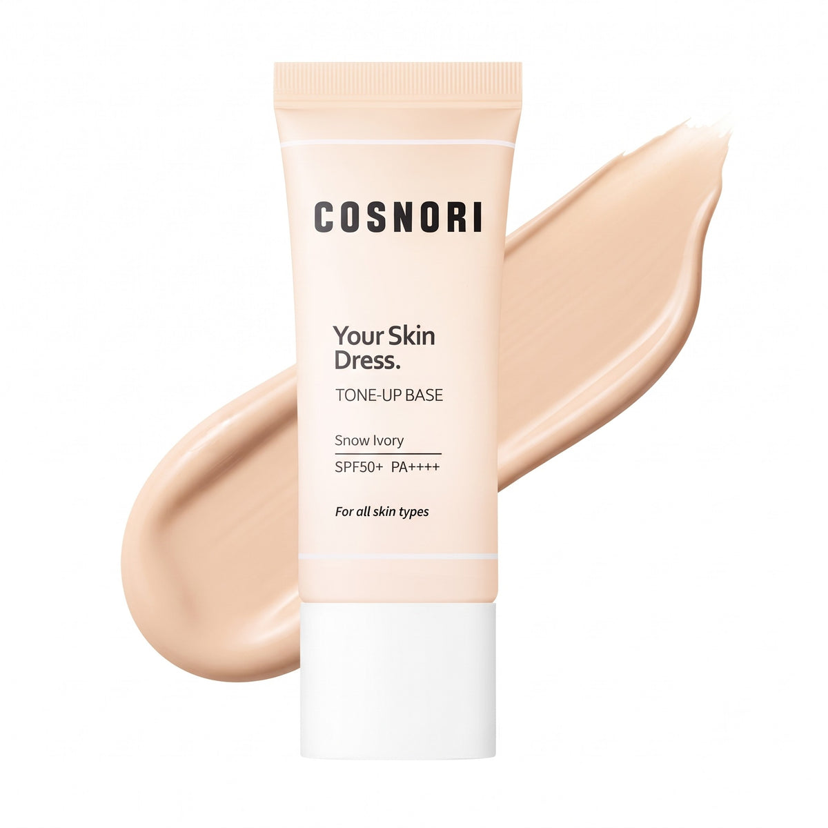 COSNORI Your Skin Dress Tone-Up Base SPF 50+ PA++++ Snow Ivory 35ml - AHVTE