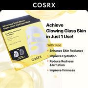 COSRX Advanced Snail Mucin Glass Glow Hydrogel Mask 3 Sheets - English Amazon gallery panel 03