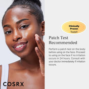 COSRX Advanced Snail Mucin Glass Glow Hydrogel Mask 3 Sheets - Patch test guidance - English Amazon panel