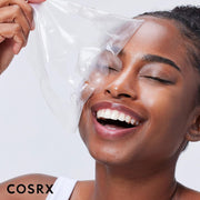 COSRX Advanced Snail Mucin Glass Glow Hydrogel Mask 3 Sheets - Hydrogel application texture - English Amazon panel