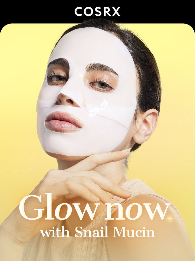 Advanced Snail Mucin Glass Glow Hydrogel Mask official English detail panel 1