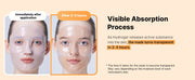 COSRX Alpha-Arbutin Discoloration Care Hydrogel Mask 3 Sheets - Visible mask absorption - English Amazon panel