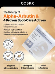 COSRX The Alpha-Arbutin Discoloration Care Hydrogel Mask official English detail panel 2
