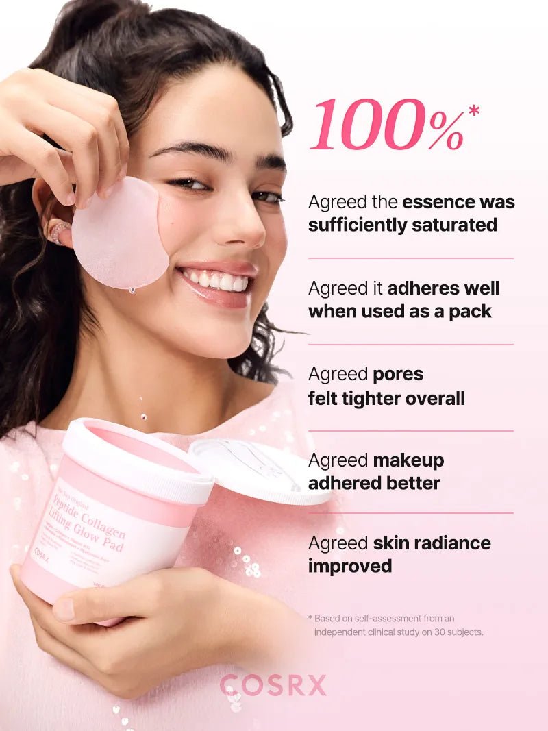 One Step Original Peptide Collagen Lifting Glow Pad official English detail panel 8