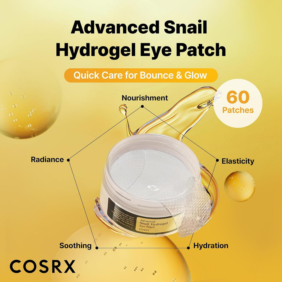 COSRX Advanced Snail Hydrogel Eye Patch 60 Patches - English product information panel 1