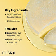 COSRX Advanced Snail Hydrogel Eye Patch 60 Patches - English product information panel 2