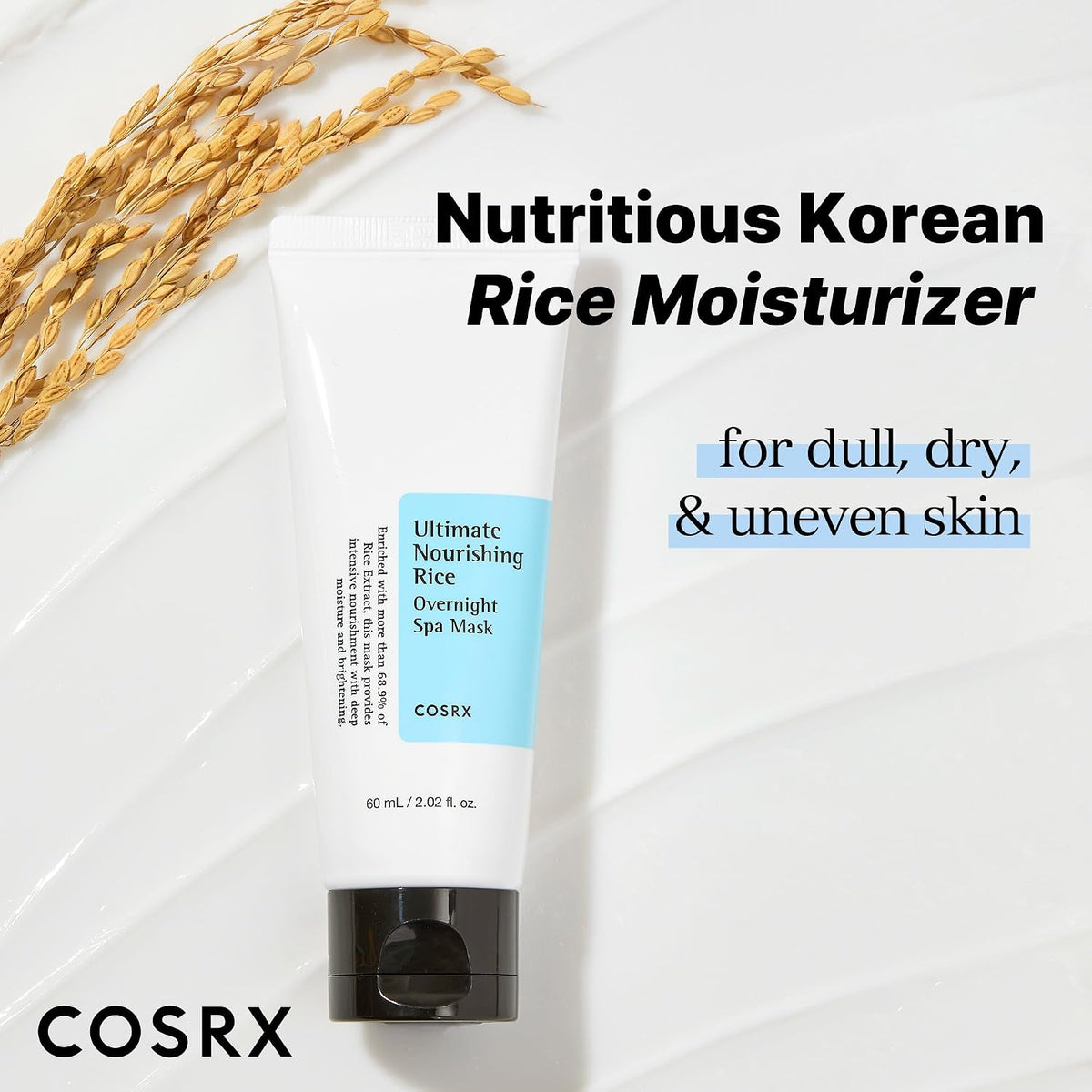 COSRX Ultimate Nourishing Rice Overnight Spa Mask 60mL amazon information panel 3
