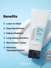 COSRX Ultimate Nourishing Rice Overnight Spa Mask 60mL official information panel 2