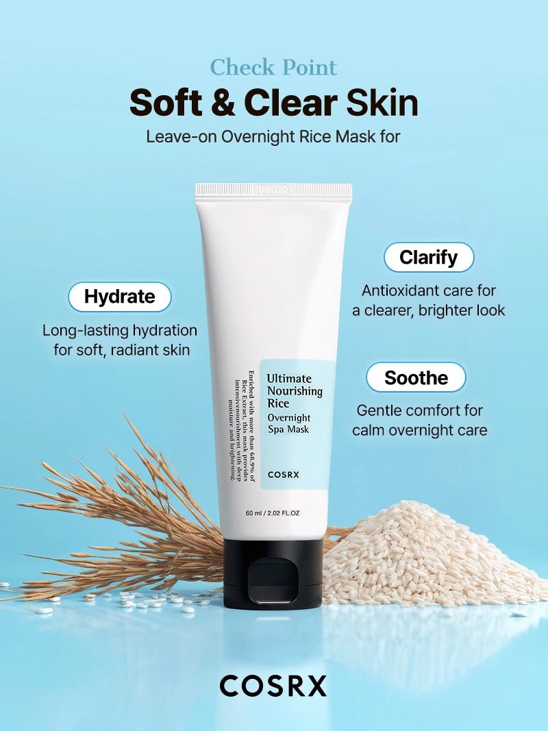 COSRX Ultimate Nourishing Rice Overnight Spa Mask 60mL official information panel 3