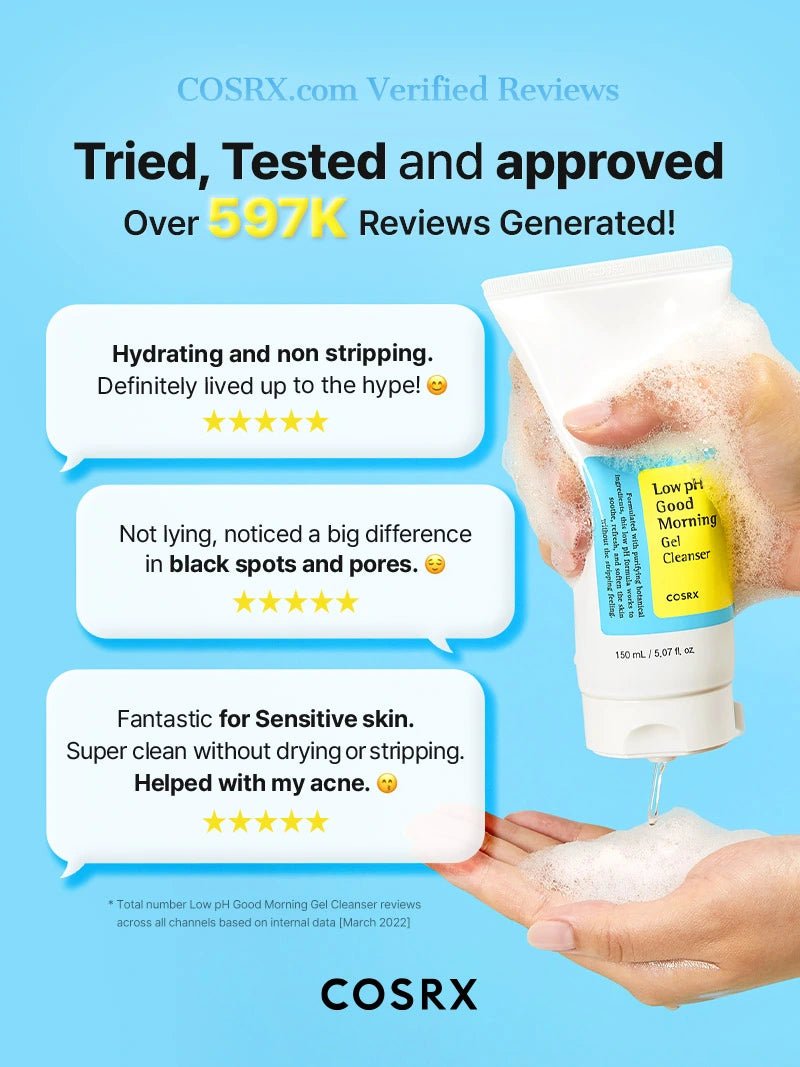 COSRX Low pH Good Morning Gel Cleanser 150mL product information official-1