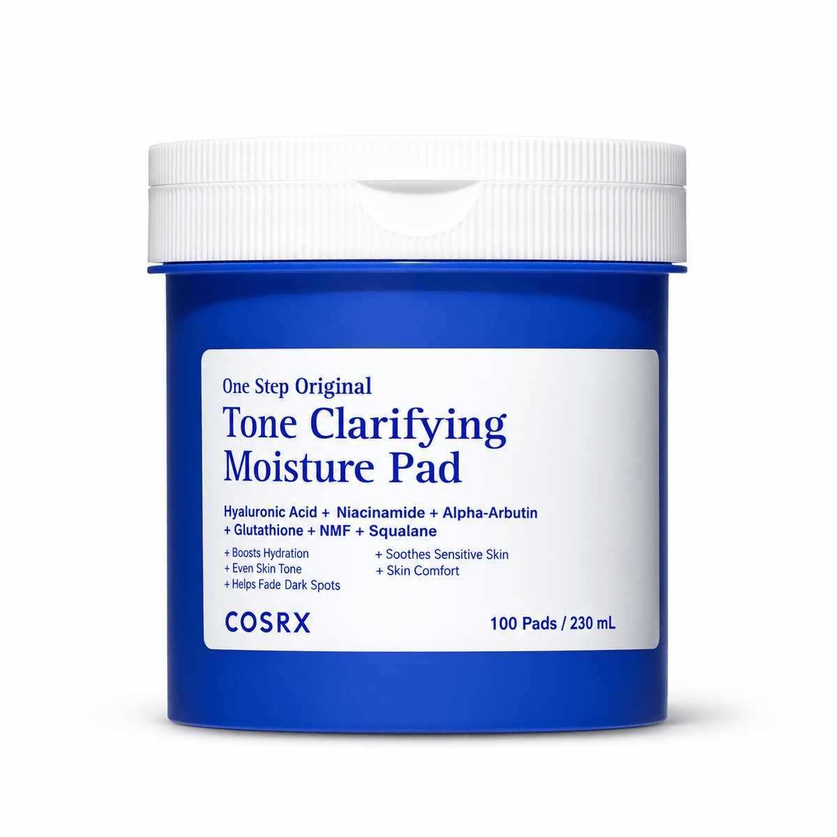 COSRX One Step Original Tone Clarifying Moisture Pad 100 Pads product on white background