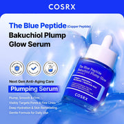 COSRX The Blue Peptide Bakuchiol Plump Glow Serum 50mL English amazon product information panel 1