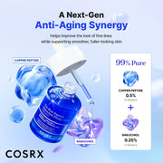 COSRX The Blue Peptide Bakuchiol Plump Glow Serum 50mL English amazon product information panel 3