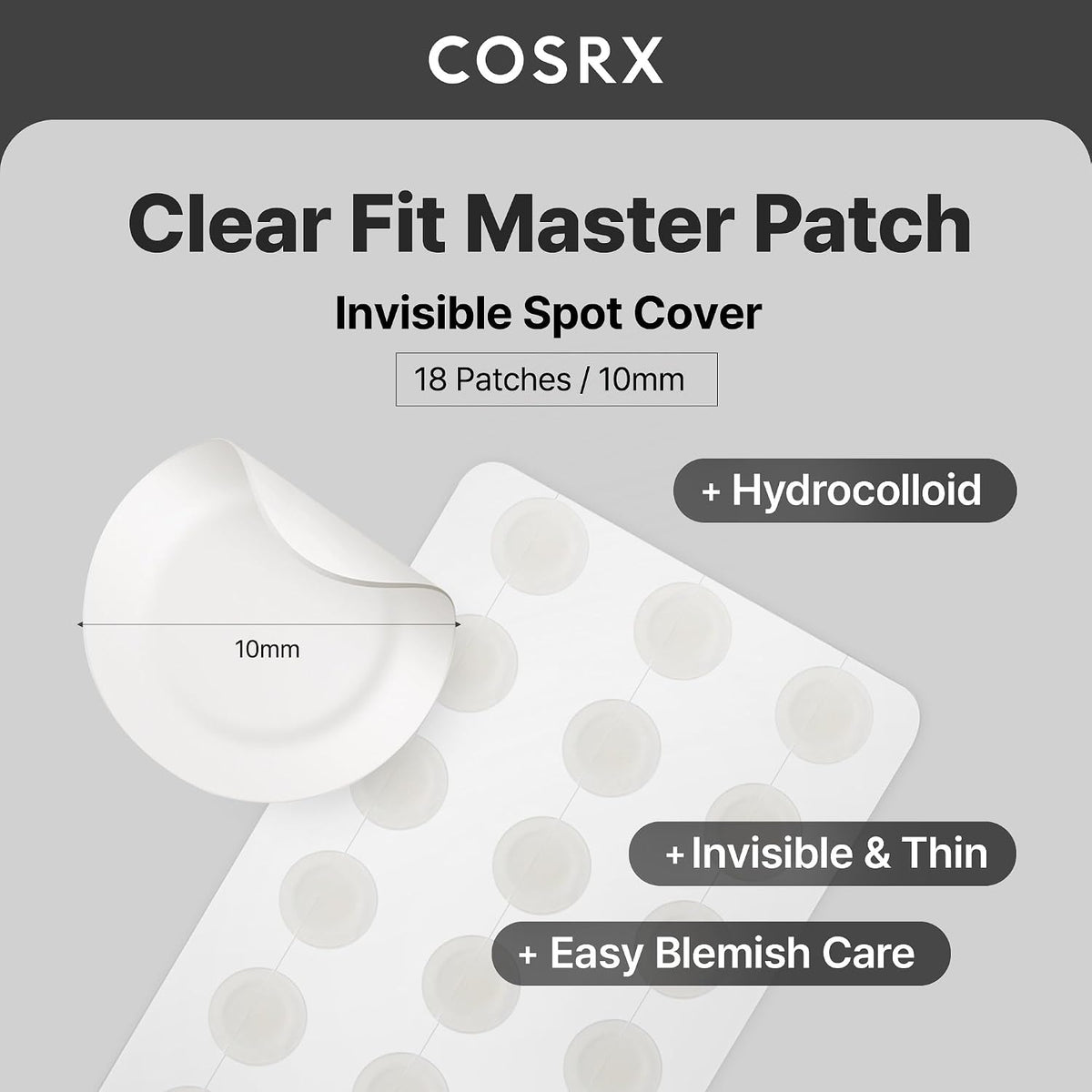 COSRX Clear Fit Master Patch 18 Patches English Amazon product information 1