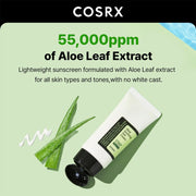 COSRX Aloe Soothing Sun Cream SPF50+ PA+++ English information panel 1