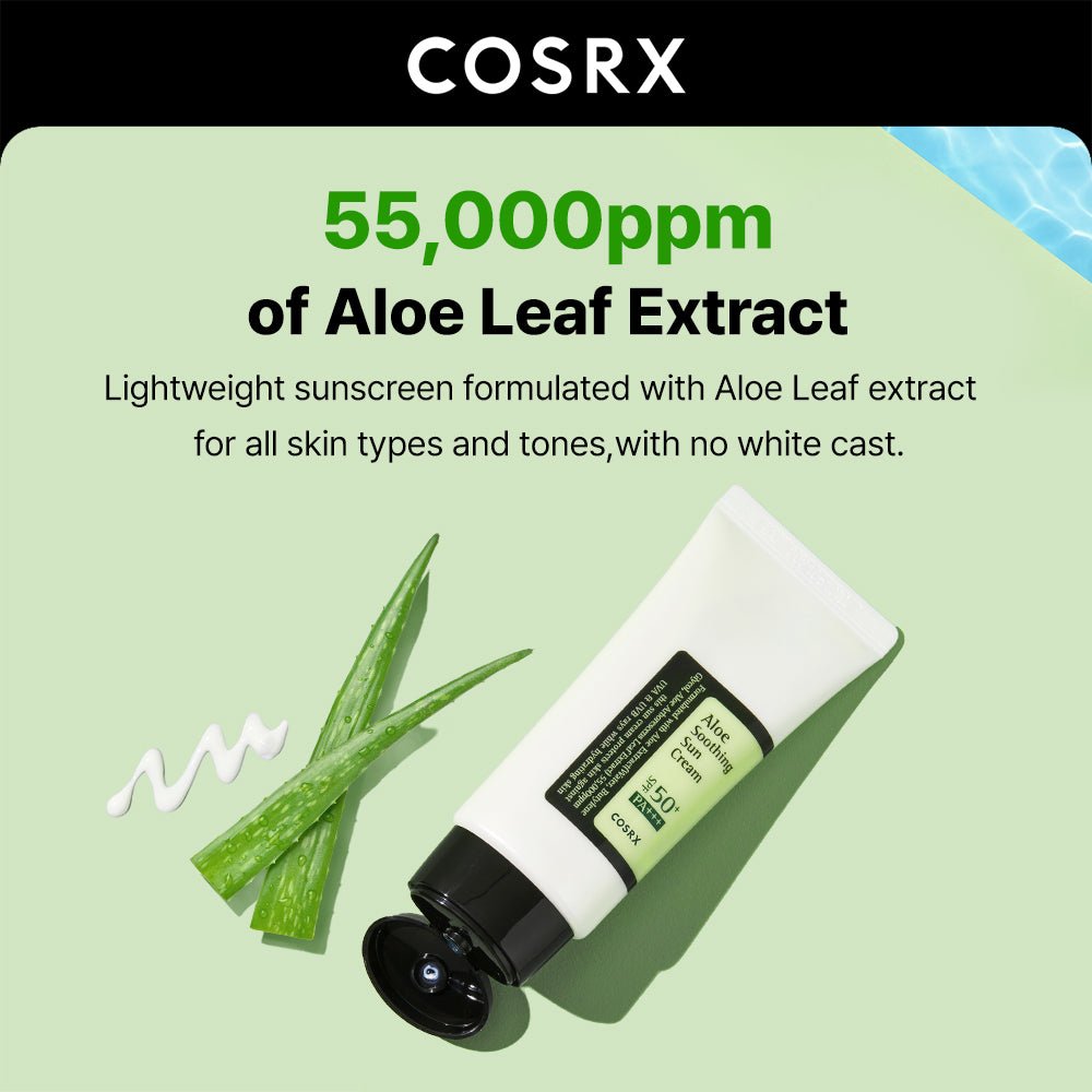 COSRX Aloe Soothing Sun Cream SPF50+ PA+++ English information panel 1