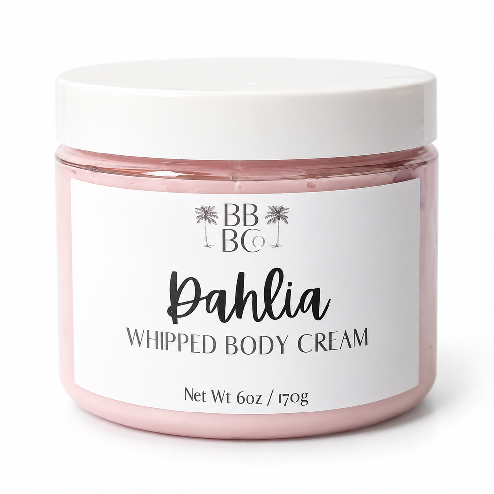 Beachy Bubbles Bath Co Dahlia Whipped Body Cream 6 oz