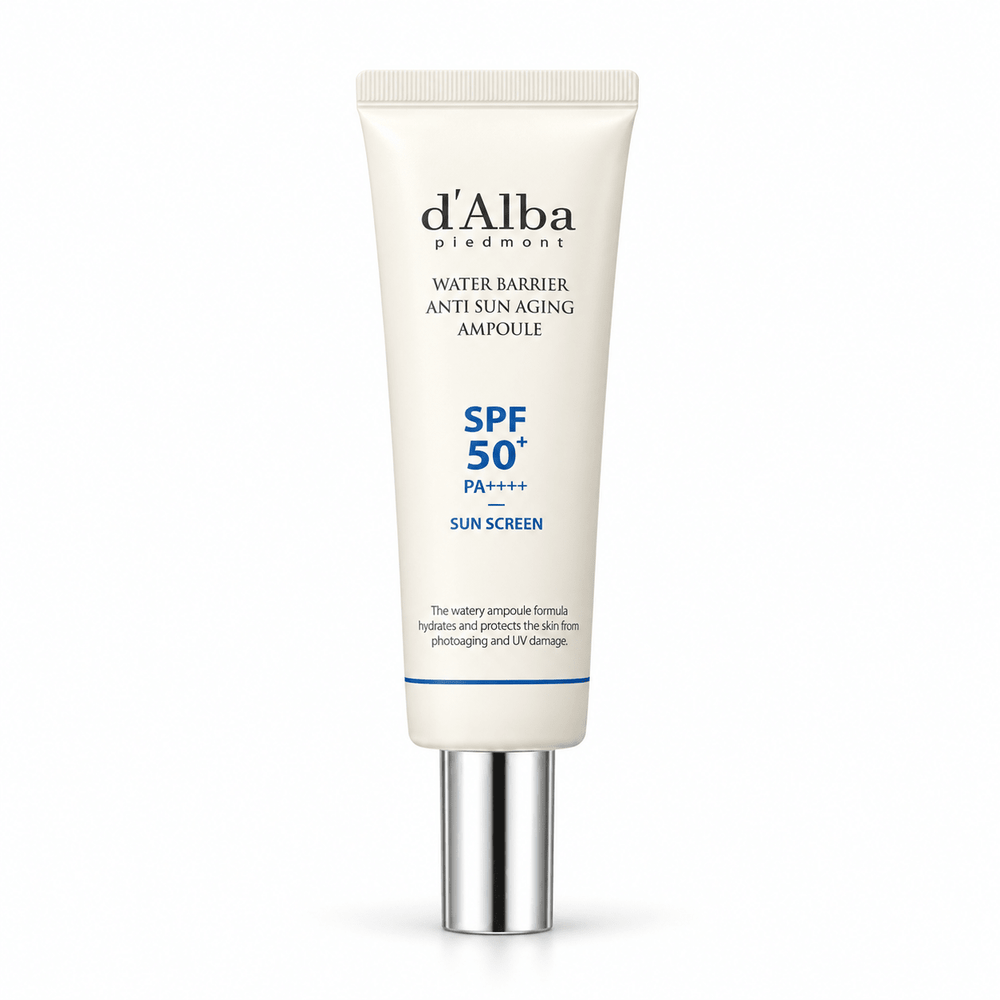 d'Alba Water Barrier Anti Sun Aging Ampoule 50ml single product on white