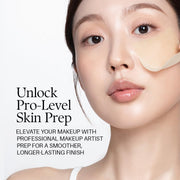 d'Alba Double Quick Liposome Serum Mask Pad: Model application and skin-prep overview