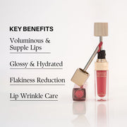 d'Alba Plumping Lip Glow d’Alba Plumping Lip Glow key benefits: supple glossy hydrated lips, flakiness reduction and lip wrinkle care