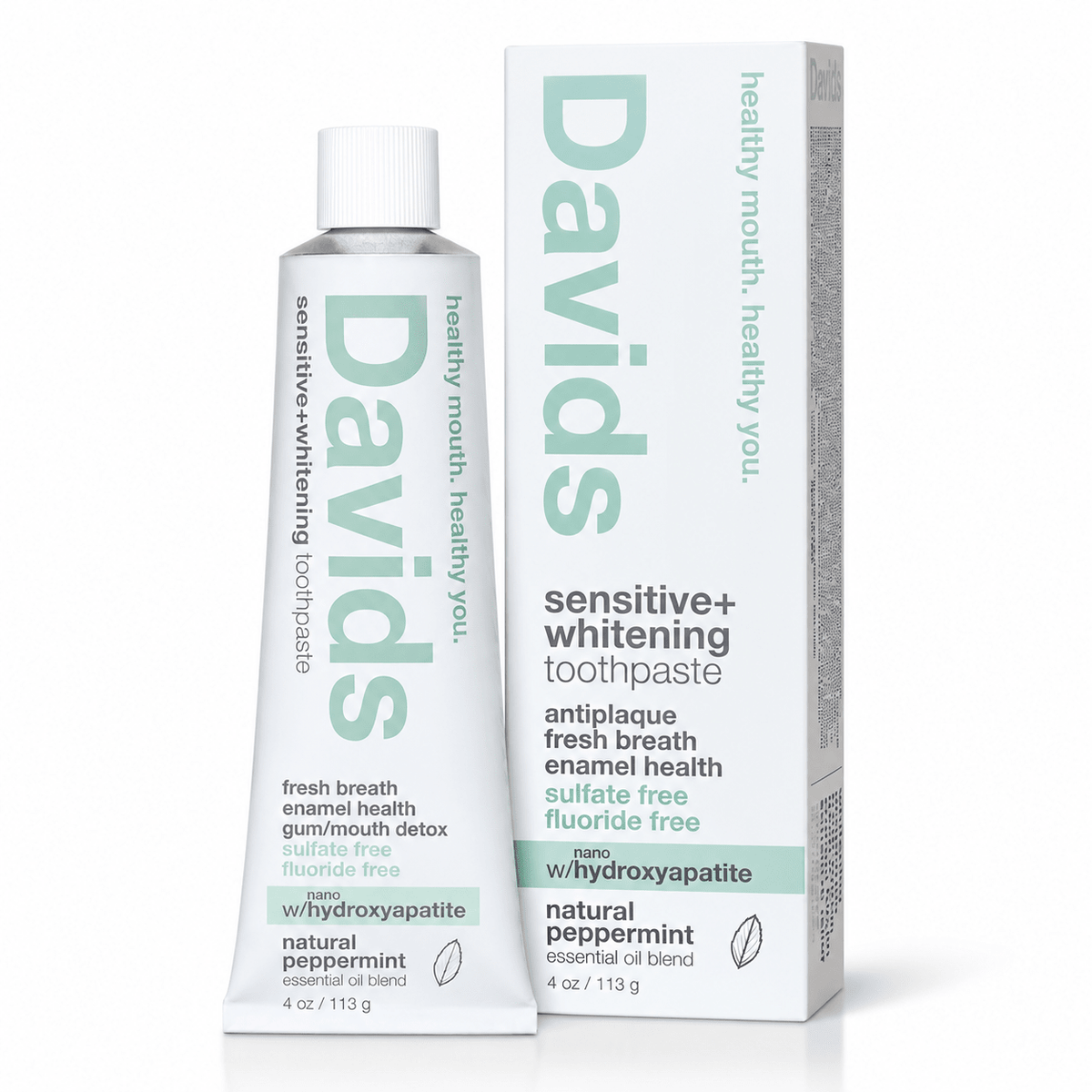 Davids Hydroxi Sensitive + Whitening Toothpaste 4 oz main product image