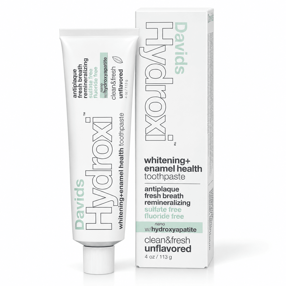 Davids Nano Hydroxyapatite Whitening + Enamel HealthToothpaste 4 oz - AHVTE
