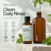 Davids clean daily mouthwash formula infographic